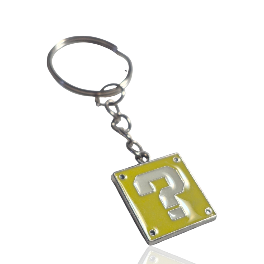 Nintendo Yellow Question Block Enamel Keychain - Picture 4 of 6